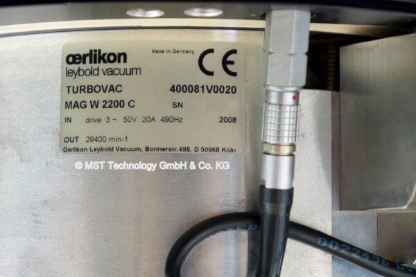 Oerlikon Leybold MAG W 2200 C 400081V0020 Turbomolekularpumpe gebraucht – Bild 4