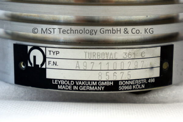 Oerlikon Leybold Turbovac T1600 with PROFIBUS 800040V2444 turbomolecular pump used completely overhauled (Kopie) (Kopie) - Image 10