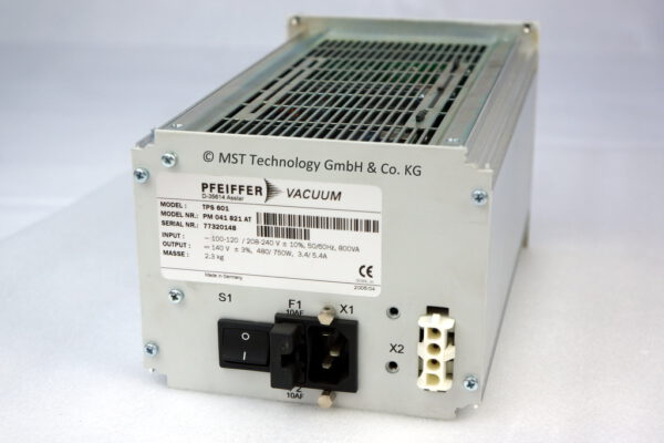 Pfeiffer Vacuum TPS 601 Turbopumpen Netzteil (PM 041 821 AT) – Bild 2